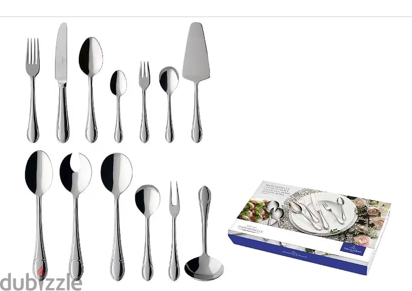 Brand New 68 piece Sealed Villeroy & Boch Mademoiselle cutlery set 0