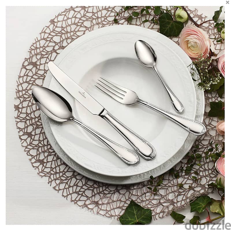 Brand New 68 piece Sealed Villeroy & Boch Mademoiselle cutlery set 1