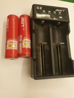 orginal awt batteries and charger بطاريات فيب و الشاحن 0