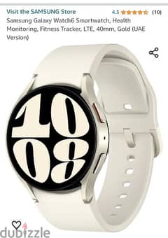 Samsung Galaxy Watch6 Smartwatch, 40mm, Gold (UAE Version)