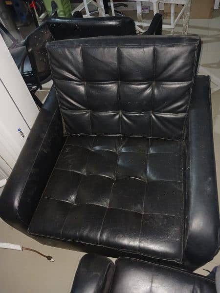 leather chair and couches 1
