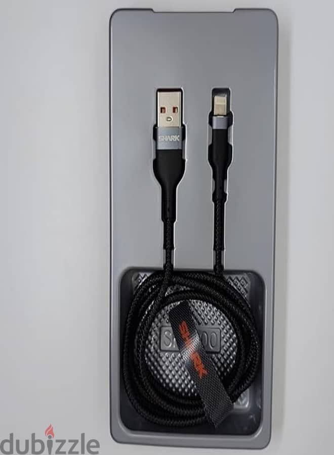 كبل شحن Shark SH-100 USB To TYPE C Cable 3.0A Fast Charging 1m - Black 2