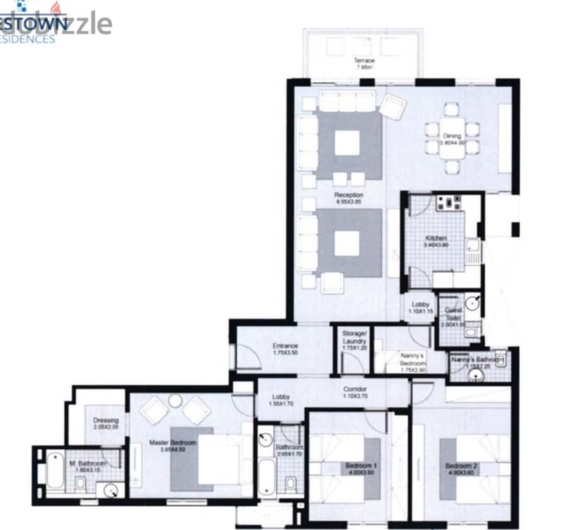شقة للبيع سوديك يستاون Apartment for Sale Westown SODIC 3