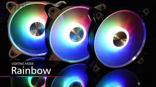 Lian Li Bora Fans RGB Lights x3 - Silver