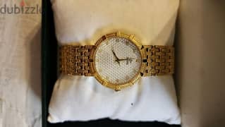 jovial 22k gold plated watch original with the box zero condition