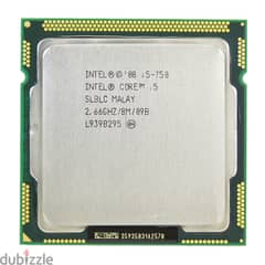 Intel Core i5-750 CPU Quad-Core 2.66GHz / 8MB LGA1156 SLBLC Processor