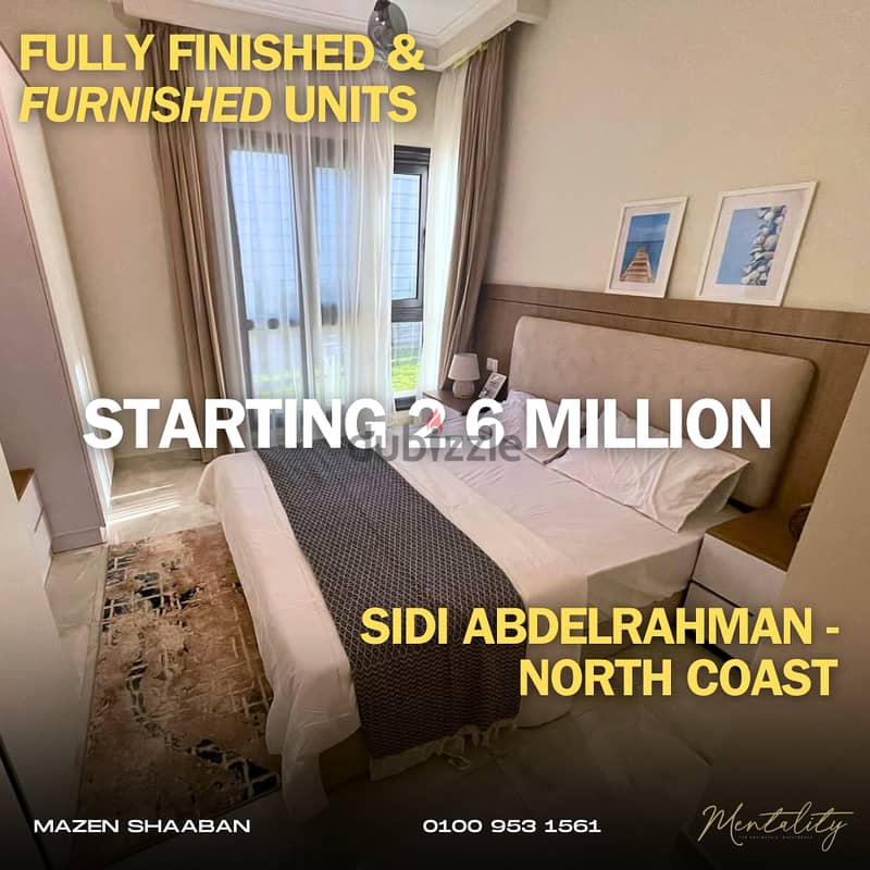 Fully Finished & Furnished Chalets in Sidi Abdelrahman 1