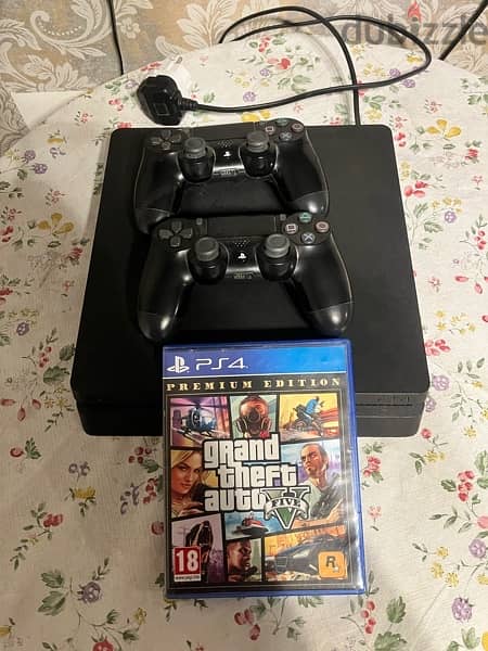 playstation 4 slim 500g + gta 0