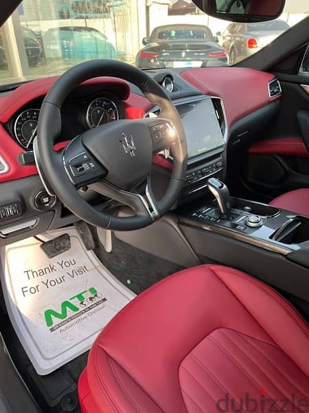 maserati ghibli 2022 black x red 2