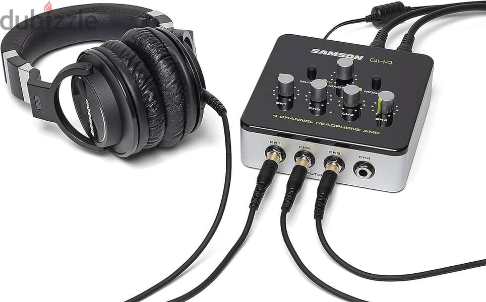 مضخم سماعة رأس ستيريو سامسون Samson QH4 Headphone Amplifier 1