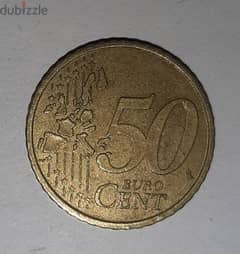 50 يورو سنت البرتغالى حاله نادره 2002 0