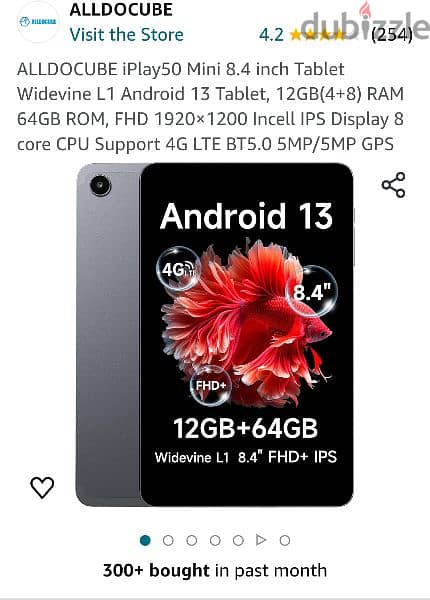 Alldocube iPlay50 Mini 4G 8.4" Dual Sim 12GB 64GB Tablet تابلت شريحتين 2