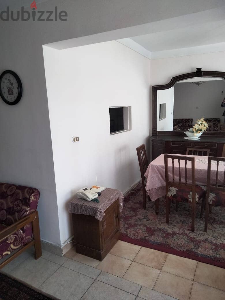 شقة مفروشة عائلية مميزة للايجار خلف محطة قطار سيدي جابر فيو مفتوح 4