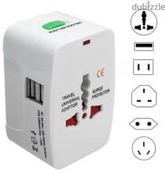 universal plug adaptor وصلة كهرباء متعددة المداخل والمخارج