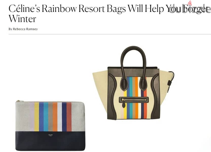 Céline’s Rainbow Resort Bag 2014 0