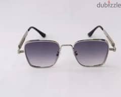 silver fancy black sun glasses for Unisex