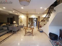 Fully finished and furnished with kitchen villa for rent 550m in elrehab 2