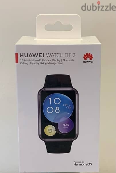 Huawei watch fit 2 ( New ) ,, Active edition ,, Black,, Egypt warranty 0