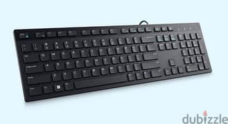 طقم كيبورد وماوس سلكي  ماركة ديل الأصلية لوحة مفاتيح Dell 0