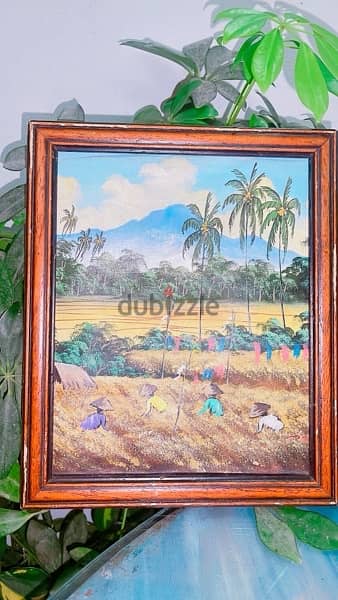 hand painted oil on canvas Wooden frame  artist signature 2