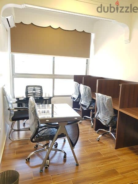 مكتب مفروش office space للايجار شامل جميع الخدمات مجانا من المالك 6