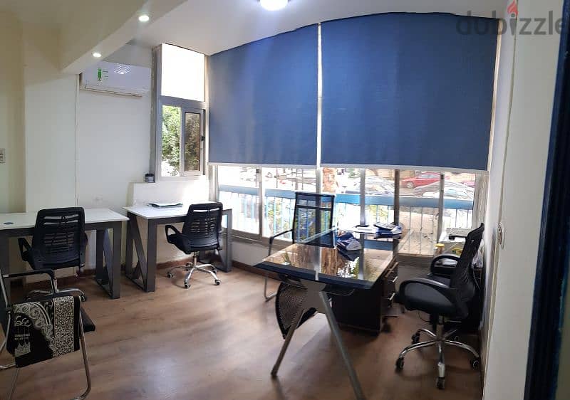 مكتب مفروش office space للايجار شامل جميع الخدمات مجانا من المالك 9