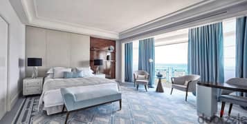 غرفة فندقية متشطبة بالفرش بمقدم 440,000 ج متاجرة ب60,000ج شهري لفندق اوروبي بمقدم 10% تقسيط 10سنين