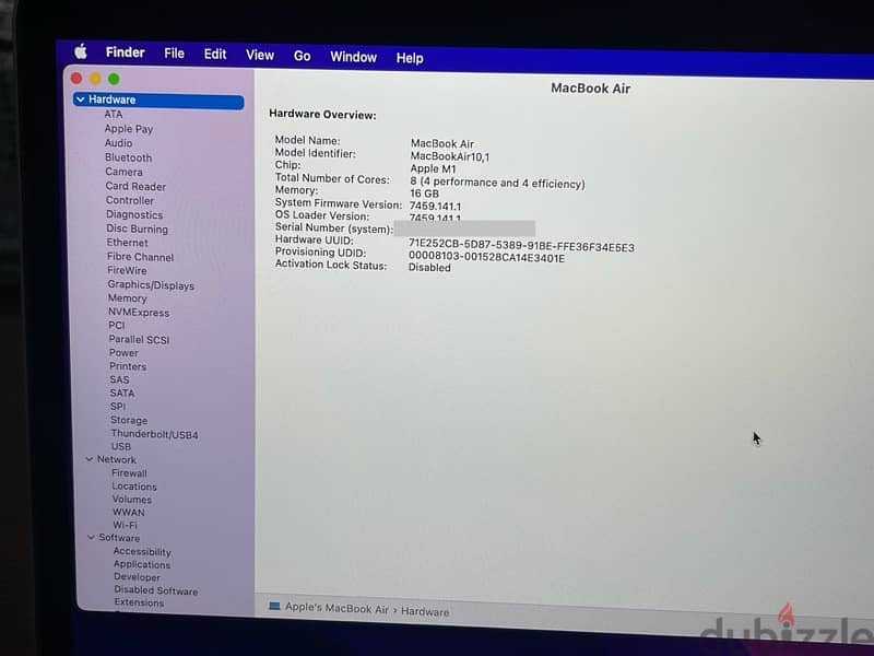 Apple MacBook Air 13” 2020 M1 16G 256G USED Like NEW 1