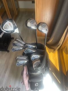 Callaway golf club set with taylormade driver 0