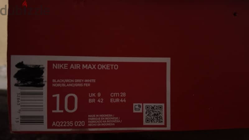 Nike air max oketo shoes Size 44 new made in Indonesia 2