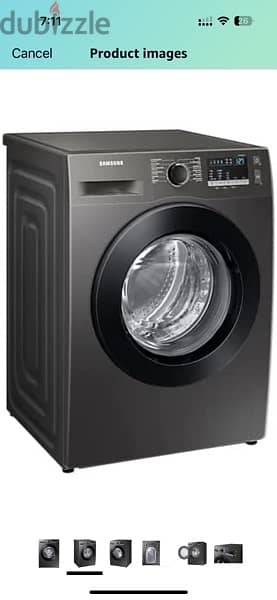 Samsung Washing Machine 9KG 1400RPM INOX 1