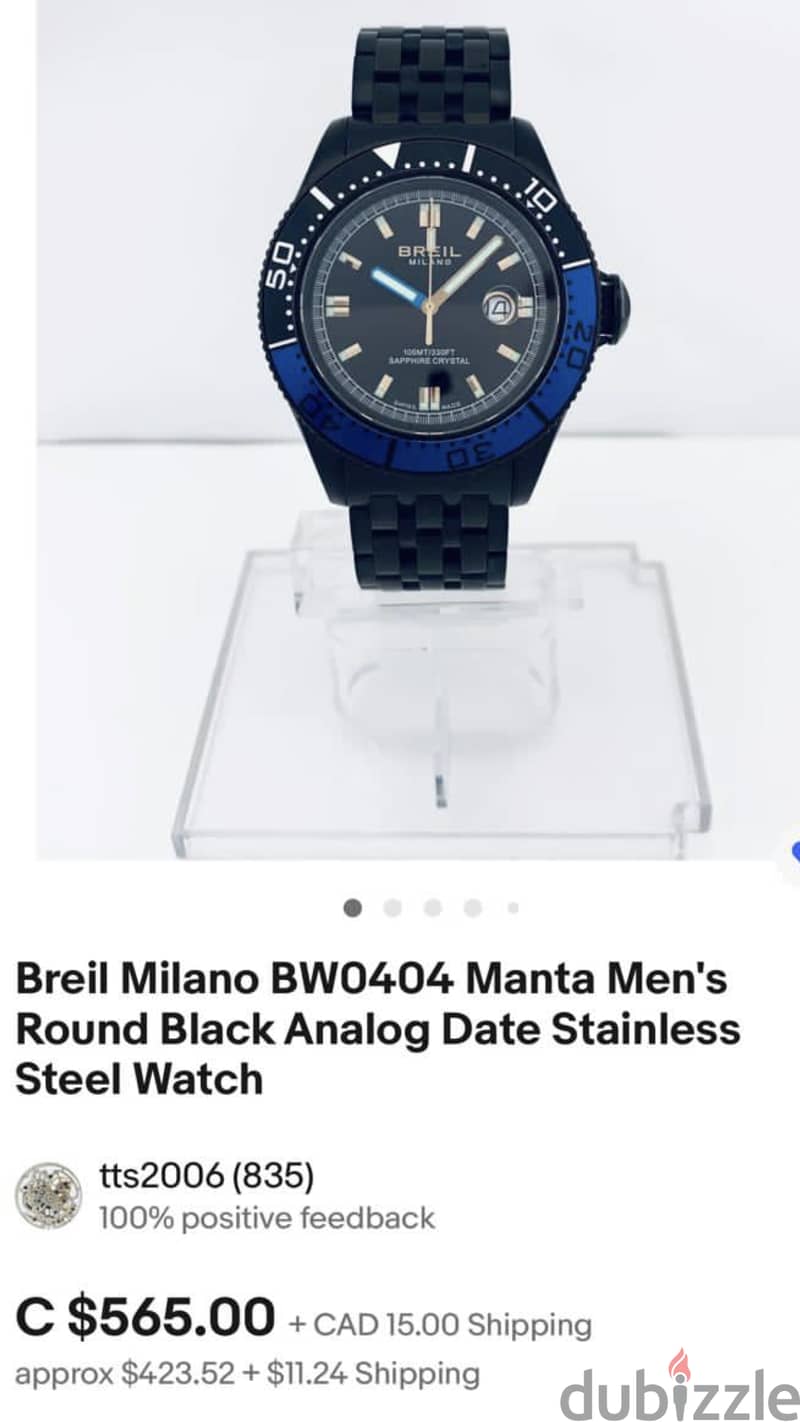 Briel Milano wristwatch Swiss made originals 1