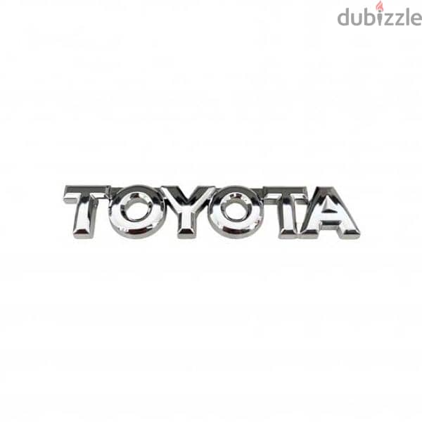 كلمة ( تويوتا ) الأصلية نيكل للسيارات السيدان 2