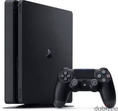 play station 4 slim black 1 TERA, one controller 0