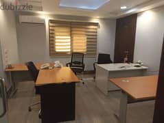 مكتب مفروش للايجار220م بشارع العروبه الرئيسي فرش مكتبي فاخر مكيف اضاءه