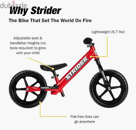 Strider Sport Bike - No Pedal Balance Bicycle for Kids 18 Months t 1