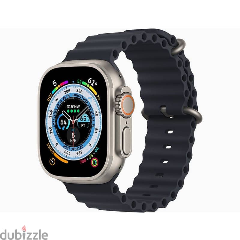 Apple Watch Ultra 1 49mm - Midnight Ocean Band Brand New متبرشمة 5