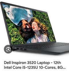 Dell insp 3520/ I5 12th / 1.3 till 4.4/256SD /8rm / 15.6