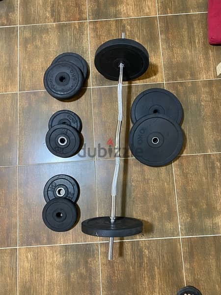 zigzag bar with weights 1
