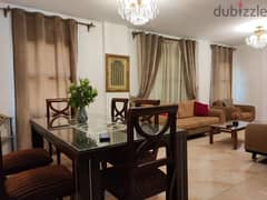 Ground floor apartment, modern finished, furnished , with Air-conditioner, close to the market and banks  136 meters in Al-Rehab