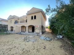 Villa for sale in Madinaty at a special price twin house model H unfinished view garden prime location
