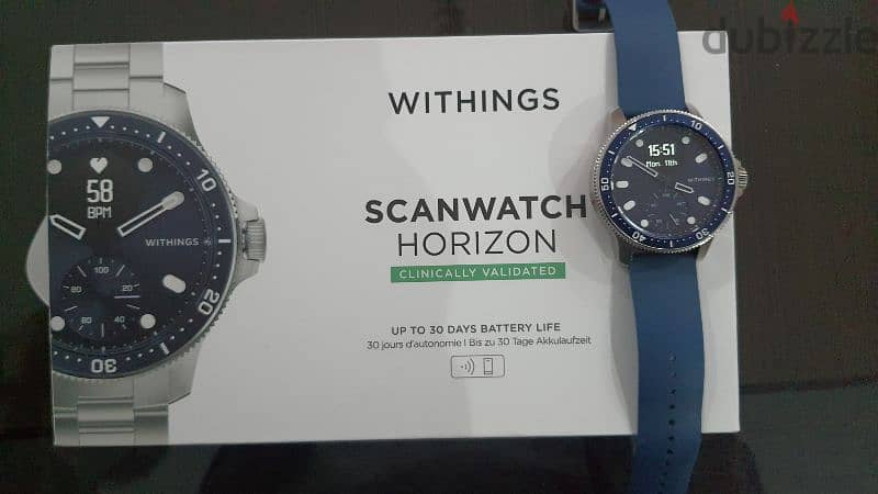 Withing ScanWatch Horizon - Hybrid Watch - 20+ day battery life 0