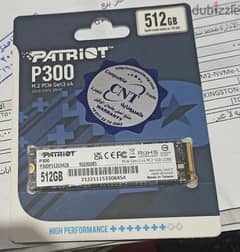 PATRIOT P300 SSD NVME M. 2 512 GB 1700/1100 mb