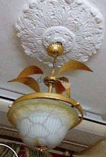 Golden ceiling chandelier 1