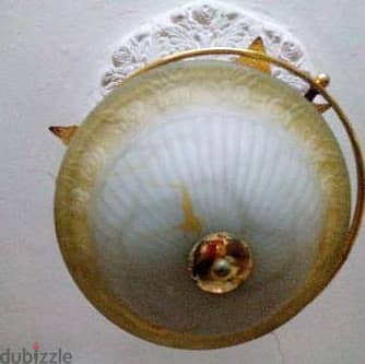 Golden ceiling chandelier 2