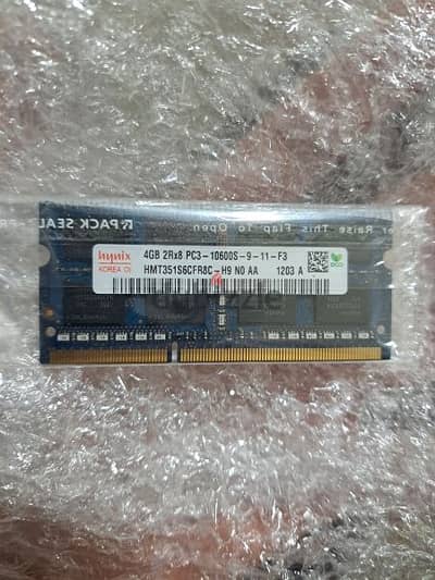 laptop ram 4g ddr3 (new-جديده)