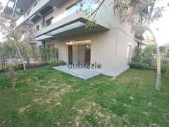 Ground floor apartment with garden for rent in Villette Sodic Compound, first residence (with kitchen and air conditioning), view on swimming pool 0