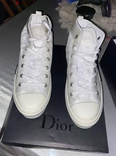 Dior b23 high top sneaker white