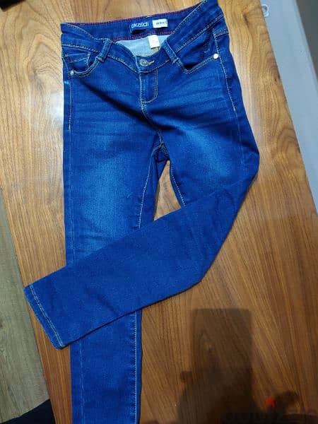Okaidi skinny jeans for girls, 7 years, new condition  جينز للبنات 1