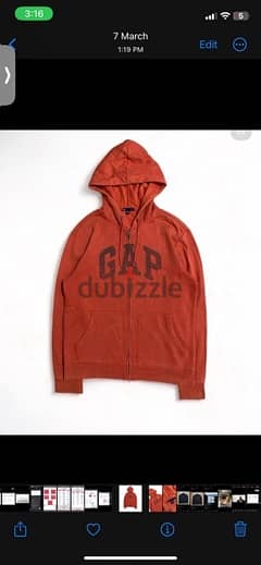 Gap zip up hoodie 0